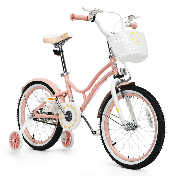 Bicycle with training wheels