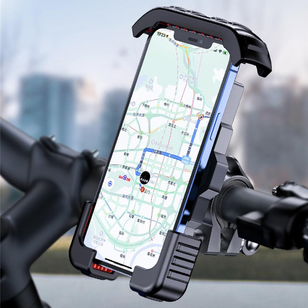 Bicycle cell phone holder