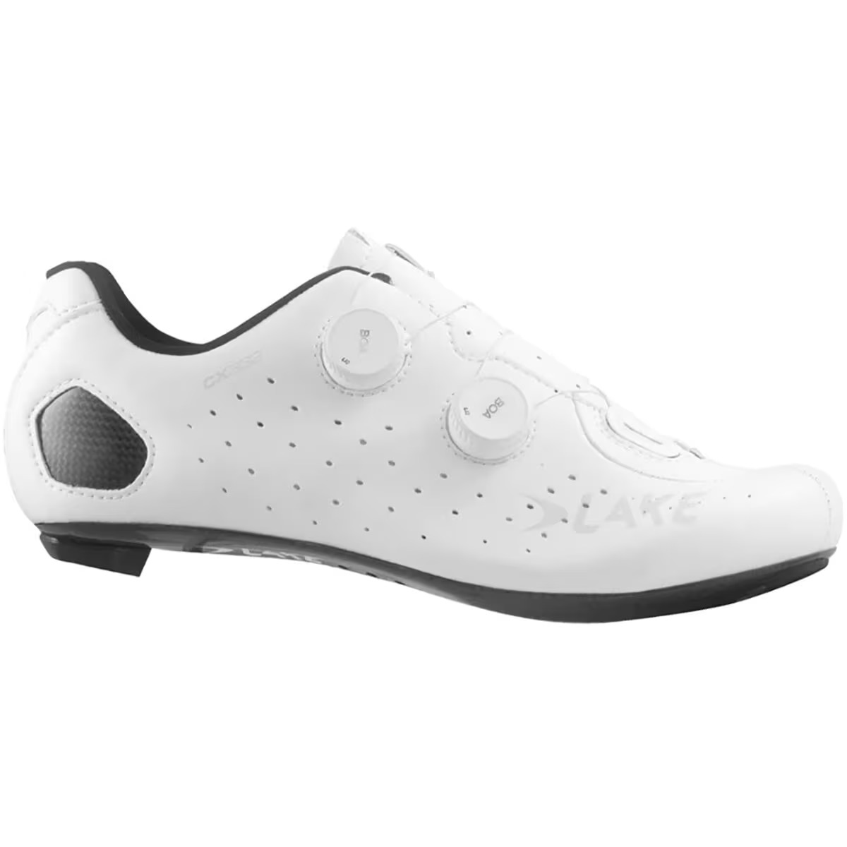 white cycling shoes